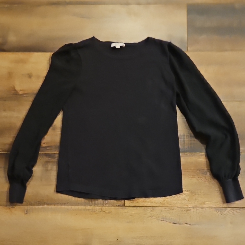 LOFT Charcoal Knit Top
